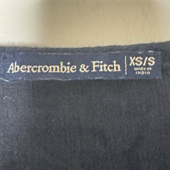 Abercrombie & Fitch Black Boho Lace Tunic Top XS/S Open Sides Tie Waist Coverup - Picture 5 of 6